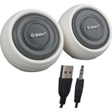 Magicvoice MV-24845 1+1 Usb Aux Oval Multımedia Ses Sistemi Pc Bilgisayar Hoparlörü Speaker Hoparlör