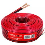 Magicvoice Mv-29552 2X1.00 mm Siyah Kırmızı 100 mt Cca Hoparlör Ses Kablosu