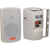 Magicvoice Mv-36 11 cm 50 Watt Komütatörlü Hat Trafolu Krem Beyaz Sütun Hoparlör (2'li Takım) - Siyah