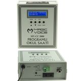 Magicvoice MV-CC2000 6 Melodili USB Duvar Tipi Programlı Akıllı Dijital Okul Saati