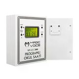 Magicvoice Mv-Cc2000 Usb Duvar Tipi Programlı 20 Adet Mp3 Formatı Zil / İstiklal Marşlı Akıllı Dijital Okul Saati (Çan T
