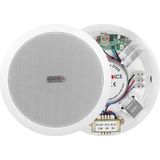 Magicvoice TPI-351 6" (16 Cm) Hat Trafolu Alçıpan/asma Tavan Tipi Hoparlör (6W Rms - Mp3 USB Uyumlu) - Beyaz - Siyah