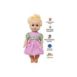 Magicway 44 cm Et Bebek Göbeğine Basınca Konuşan Gözleri Açılıp Kapanabilen Oyuncak Bebek 9 Ayrı Cümle Konuşur Şık Kıyafetli Gerçekçi Bebek Hissi Yumuşak Doku Vücudu Hareket Eder Eklemleri Oynar