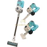 Magicway Dyson Model Pilli Sesli 3 Başlıklı Oyuncak Dikey Elektrik Süpürgesi 75 cm Gerçekçi Süpürge - Mavi