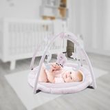 Magicway Fil Desenli Pembe Oyuncaklı Yumuşak Pamuklı Oyun Halısı Yenidoğan Bebek Aktivite Oyun Matı -Babyjeem - 65 x 65 cm