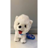 Magicway Müzikli Yürüyen Havlayan Yalayan Kuyruk ve Başını Sallayan Ses Kaydını Tekrarlayan Peluş Köpek - 708 Beyaz