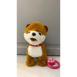 Magicway Müzikli Yürüyen Havlayan Yalayan Kuyruk ve Başını Sallayan Ses Kaydını Tekrarlayan Peluş Köpek - 799 Kahverengi