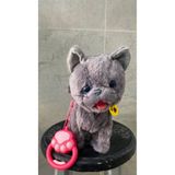 Magicway Müzikli Yürüyen Miyavlayan Yalayan Kuyruk Ve Başını Sallayan Ses Kaydını Tekrarlayan Pili Peluş Kedi