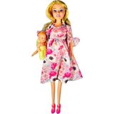 Magicway Oyuncak Hamile Oyuncak Anne Bebek ve Çocuğu 29 cm Kutulu Hamile Bebek Oyun Arkadaşım Kıyafetli Bebek - Pembe