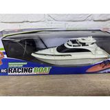 Magicway Rc Racing Boat Uzaktan Kumandalı Çift Kapaklı Profesyonel Yarış Teknesi (Beyaz)