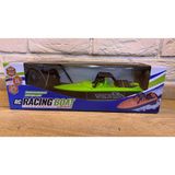 Magicway Rc Racing Boat Uzaktan Kumandalı Çift Kapaklı Profesyonel Yarış Teknesi (Yeşil-Siyah)