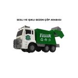Magicway Sesli ve Işıklı Gezen Çöp Arabası Oyuncak Metal Çöp Kamyonu Çek Bırak Özellikli