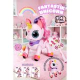 Magicway Uzaktan Kumandalı Şarjlı Unicorn Oyuncak 2.4ghz Sihirli Asalı 22 cm Etkileşimli Dans Eden Oyuncak - Pembe