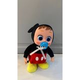 Magicway Yürüyen ve Dans Eden Oyuncak Bebek Emzikli Müzikli Pilli Emziği Çıkarınca Ağlayan Peluş Bebek - Kırmızı