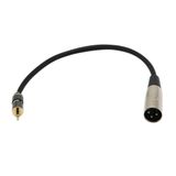 MagiDeal 3,5 mm TRS - XLR Erkek Adaptör Kablosu (1 FT) - Erkek - Erkek Stereo XLR Adaptör 3,5 mm 1/8 inç TRS Yardımcı AUX Kulaklık Ses Jak Fişi Dönüştürücü Kablo Kablosu