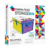 Magna-Tiles Saklama Kutusu ve İnteraktif Oyun Matı, Oyun Odası, Dolap, Yatak Odası, Ev Organizasyonu ve Sınıf için Kulplu Katlanabilir Saklama Kutusu, 12,5 x 11 x 8