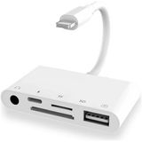 Magne Ally 5in1 Iphone-Ipad Lightning To Audio USB Kamera OKUYUCU-(5775) - TGR3831-4498 - Beyaz