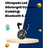 Magne Bluetooth 5.3 Kablosuz Kulaklık 30MM Sürücü LED Ekranlı Mikrofonlu - TGR9998-9654 - Çok Renkli