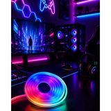 Magne Kumandalı Su Geçirmez Rgb LED Şerit Işık Müzik Senkronlu Neon LED - TGR2427-6549 - Çok Renkli
