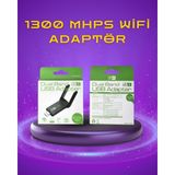 Magne Yüksek Hızlı 1200 Mbps Çift Bant USB Wifi Adaptör – Güçlü Sinyal Geniş Uy - TGR5378-8779