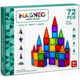 Magneo 72 Parça Manyetik Blok Seti – Eğitici Zeka Geliştirici Oyuncak (3+ Yaş) - Çok Renkli
