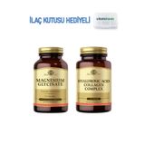 Magnesium Glycinate + Solgar Hyaluronic Acid Ilaç Kutusu Hediyeli