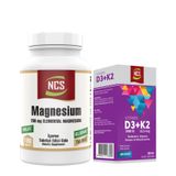 Magnesium Malat Glisinat Taurat 180 Tablet+Vitamin D3 K2 20 ml