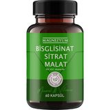 Magnesiumia Magnezyum: 1 Adet Bisglisinat Magnezyum Sitrat Magnezyum Malat & Vitamin B2 B3 B6 ve Mineral Kapsülleri 60LI - 1li