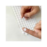 Magnet 108 Adet 1 cm Cırt Bant Yuvarlak Para Para, Arkası Yapışkanlı (Beyaz) - Standart