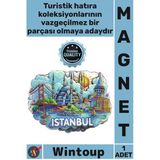 #Magnet 3D Katmanlı Hediyelik Turistik Modern Buzdolabı Şehir Silüeti Ahşap İstanbul Temalı Magnet