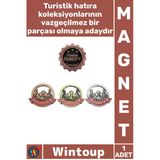 #Magnet Ayasofya Figürlü Yuvarlak Tasarım Dekoratif Hediyelik Eşya Şık İstanbul Temalı Metal Magnet