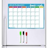 Magnet Aylık Magnet Planlayıcı 35X50 cm Katlanabilir Silinebilir Mıknatıslı Yazı Tahtası - Standart