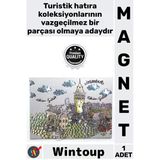 #Magnet Buzdolabı Süsü Turistik Hediyelik Eşya Anı Dekoratif Şık Hatıra İstanbul Temalı Metal Magnet