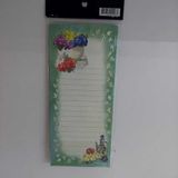 Magnet Defter Manyetik Not Defteri, Buzdolabı için Çizgili, Üzüm ve Şarap Temalı, 10x20 cm