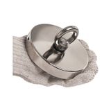Magnet Fishing, 100mm Dev Boy Askılı Güçlü Büyük Neodyum Mıknatıs, Kurtarma Mıknatısı