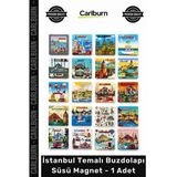 #Magnet Hediyelik Turistik Şehir Tasarımı Kaliteli Canlı İstanbul Temalı Buzdolapı Süsü Magnet