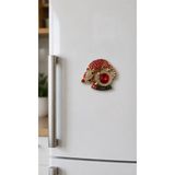 Magnet Kedi Figürlü Taşlı Türkiye Hatıra Buzdolabı Magneti – Dekoratif Hediyelik 6x5.5 cm