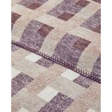 Magnet Pamuklu Tek Kişilik Battaniye Krem - Bordo - 150 x 200 cm
