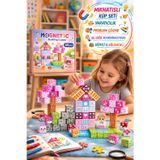 Magnetic Building Küpleri 59 Parça | Güçlü Mıknatıslı Manyetik Blok Küp Seti | STEM
