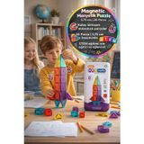 Magnetic Manyetik Puzzle 3,75 cm 26 Parça Mıknatıslı Blok STEM Eğitici Oyuncak