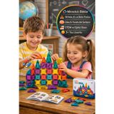 Magnetic Mini Manyetik 3D Yapı Blokları 49 Parça 3,75 cm | STEM Zeka Oyuncağı