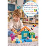 Magnetic Sünger Bob Kare Pantalon Piksel Tarzı Manyetik Küp Yapı Blok Seti 2x2cm Eğitici 96 Parça