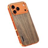 Magnetkraft iPhone 18 Pro Max/18 Pro için kılıf, ahşap, darbeye dayanıklı | Şık Dayanıklı Koruyucu Kılıf Ultra İnce Kablosuz Şarj Desteği Cep Telefonu Kılıfları, Turuncu, 18 Pro 6,3 inç