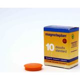 Magnetoplan Güçlü Mıknatıs 30 mm Standard Magnet - 10 Adet - Turuncu