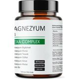 Magnezyum Plus, Hexa Complex 60 Kapsül Magnezyum, Biglisinat, Klorür, Taurat, Sülfat, Sitrat, Mal