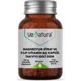 Magnezyum Sitrat ve P-5-P Vitamin B6 90 Kapsül