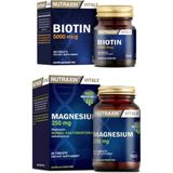 Magnezyum Takviyesi 250 Mg 60 Tablet + Biotin Takviyesi 5000 Mcg 30 Tablet - --