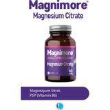 Magnimore Magnezyum Sitrat 60 Bitkisel Kapsül Vitamin B6 P5P Yetişkin Kullanımı