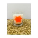 Magno Candles Cam Bardakta Fosforlu Turuncu Mum Soya Wax - 1 Adet
