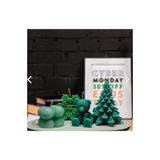 Magno Candles Dekoratif 5 Parça Mum Seti Yoğun Yasemin Kokulu, Çam Ağacı, Ayıcık, Bubble, Kar Tanesi Mum Tabağı - 1 Adet